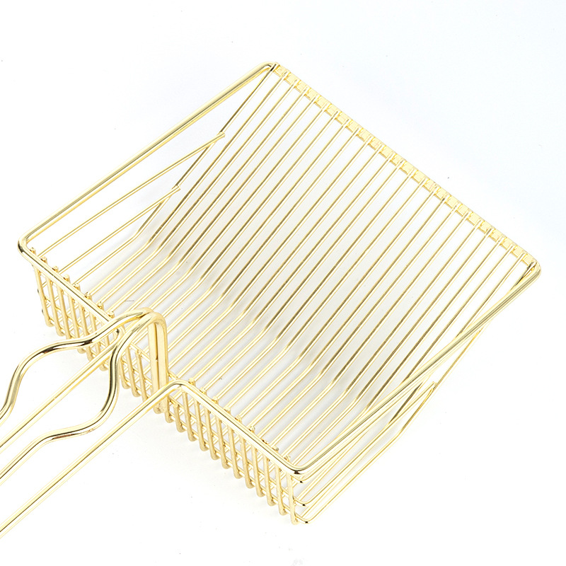 Gold Cat Litter Scoop Metal Large Cat Toilet Shovel Shit Tofu Cat Litter Shovel Cat Supplies Cat Shit Shovel
