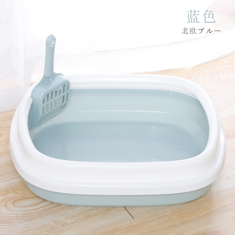 Cat Litter Basin SplashProof Oval Cat Litter Basin High Edge Sand Polishing Cat Toilet Free Cat Litter Shovel Cat Litter Basin SplashProof Oval Cat Litter Basin High Edge Sand Polishing Cat Toilet Free Cat Litter Shovel