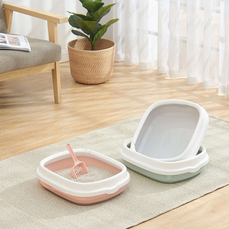 Pet Supplies Amazon Hot Semi-Closed Cat Litter Box Cat Toilet Gift Cat Litter Shovel Cat Litter Box Online Shop Agent