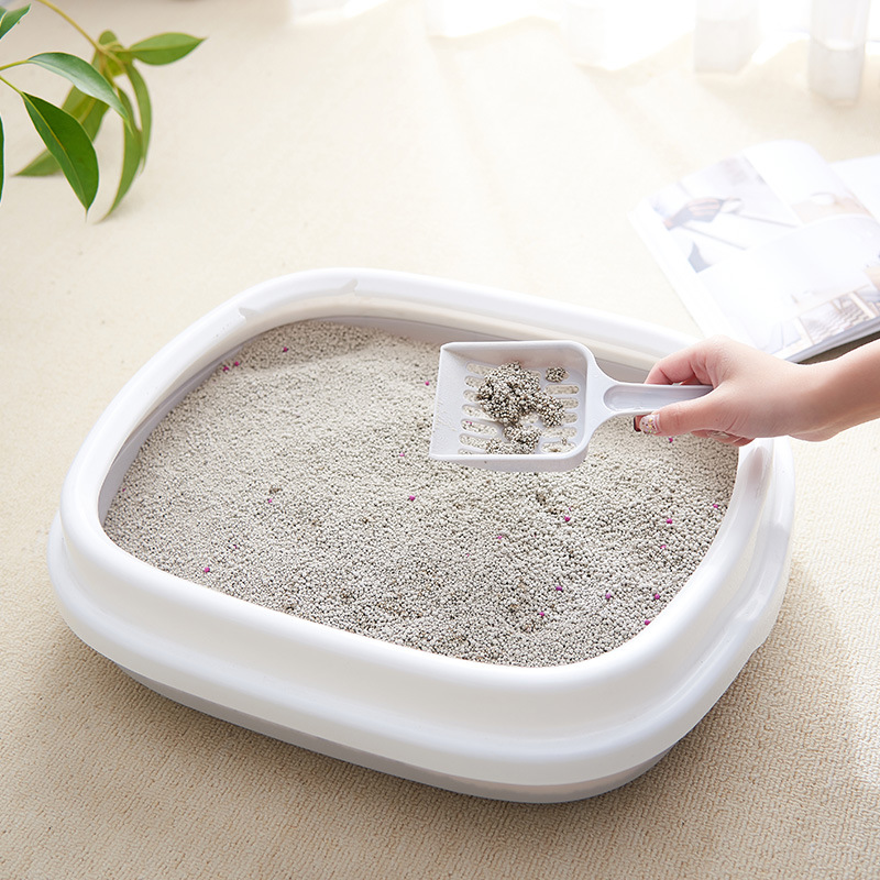 Pet Supplies Amazon Hot Semi-Closed Cat Litter Box Cat Toilet Gift Cat Litter Shovel Cat Litter Box Online Shop Agent