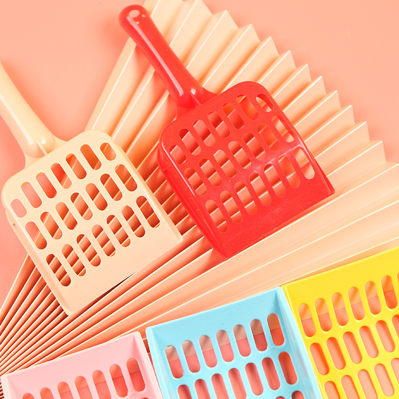 Meow Whale Cat Cleaning Supplies Color Plastic Cat Litter Scoop Kitten&#039;s Paw Hollow Pp Material Cat Litter Shovel Shit Device in Stock Wholesale