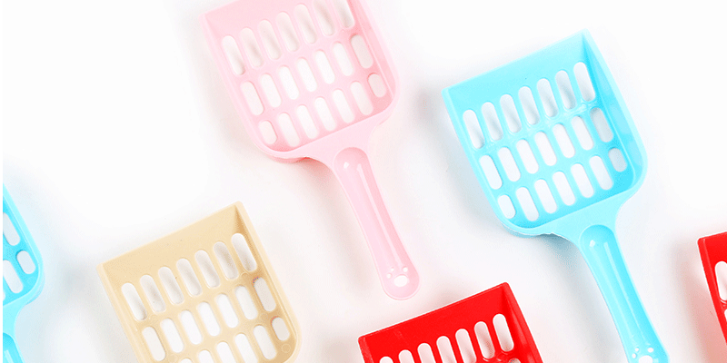 Meow Whale Cat Cleaning Supplies Color Plastic Cat Litter Scoop Kitten's Paw Hollow Pp Material Cat Litter Shovel Shit Device in Stock Wholesale