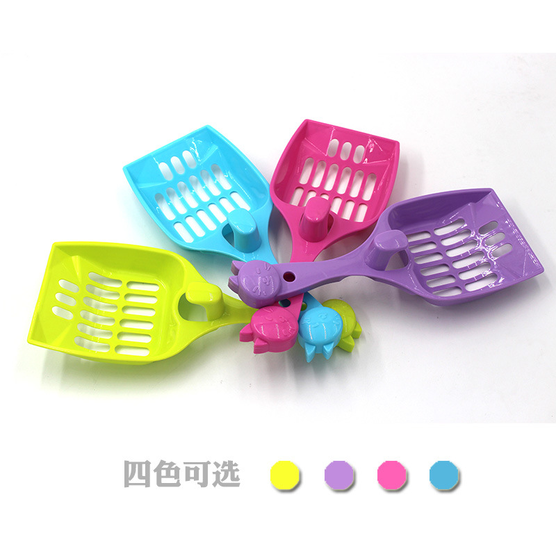 T Pet Cat Litter Scoop Solid and Easy to Use Stool Shovel Candy Color Plastic Cat Shit Shovel in Stock Wholesale Pet Supplies T Pet Cat Litter Scoop Solid and Easy to Use Stool Shovel Candy Color Plastic Cat Shit Shovel in Stock Wholesale Pet Supplies