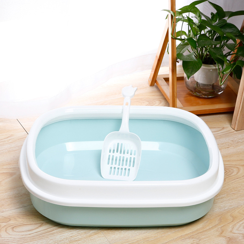 SemiClosed Cat Litter Basin SplashProof Oval Cat Litter Basin High Edge Sand Polishing Cat Litter Shovel Cat Toilet SemiClosed Cat Litter Basin SplashProof Oval Cat Litter Basin High Edge Sand Polishing Cat Litter Shovel Cat Toilet