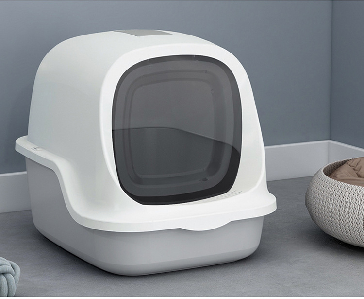 Cat Litter Basin Large Enclosed Cat Toilet Shovel Shit Officer AntiSplash Cat Litter Box Cat Pet Supplies Cat Litter Basin Large Enclosed Cat Toilet Shovel Shit Officer AntiSplash Cat Litter Box Cat Pet Supplies