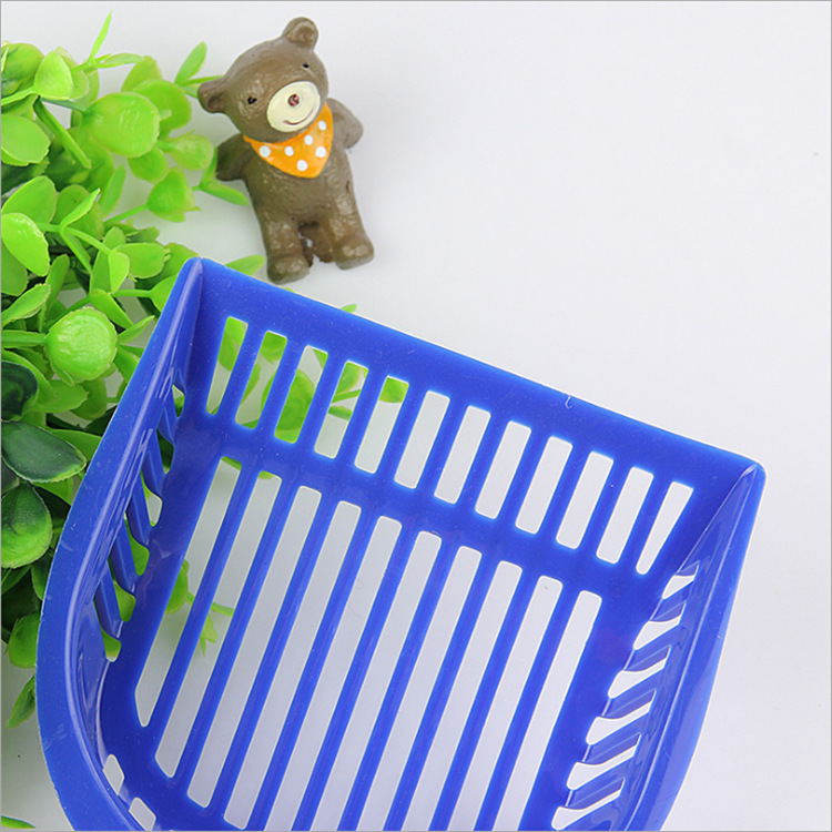 Pet Cleaning Supplies Cat Plastic Cute Shit Shovel Tool Cat Leak-Proof Cat Litter Scoop Portable Hanging Shovel