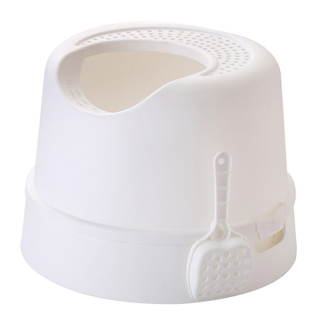 Cat litter to use semi - enclosed splash prevention oval litter to use high pack edge, throwing the Cat toilet to send a Cat litter shovel