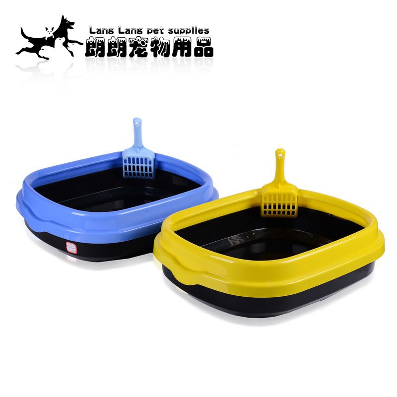 The factory supplies semi - enclosed cat litter pan toilet bedpan cat cat cat litter pan pet supplies with a shovel The factory supplies semi - enclosed cat litter pan toilet bedpan cat cat cat litter pan pet supplies with a shovel