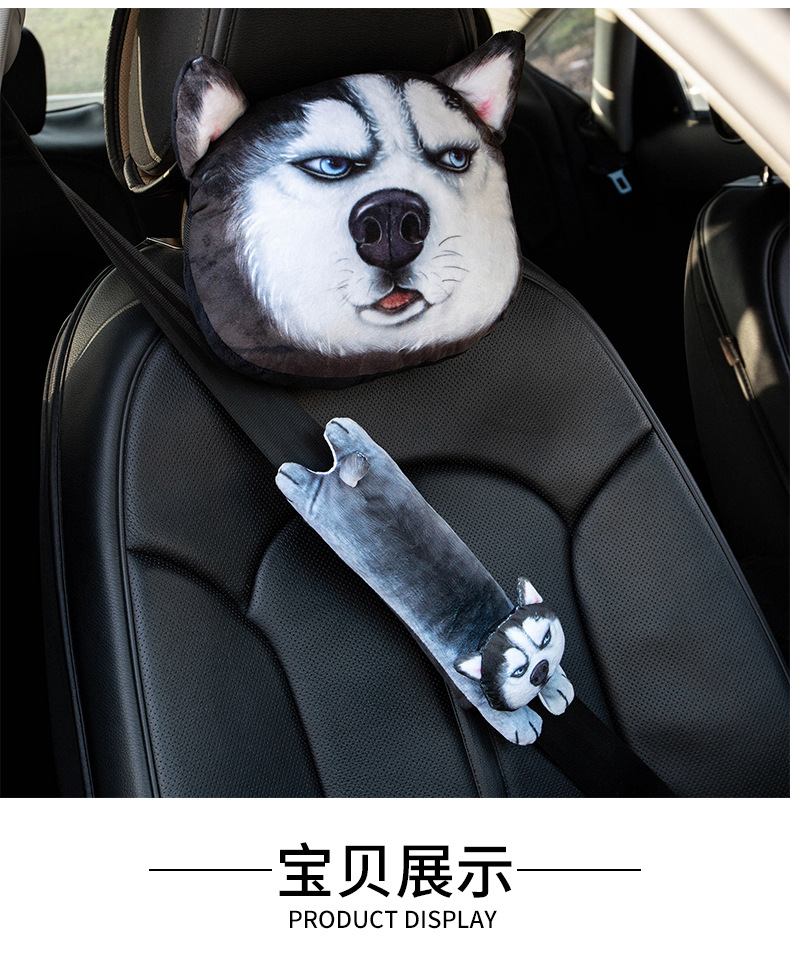 Box Cute Pet Automobile Armrest Box Cover Tissue Dispenser Hanging Car Chair Back Tissue Box Headrest Shoulder Pad