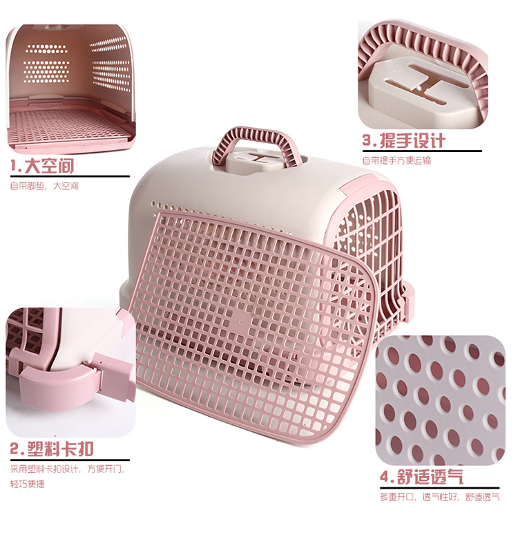 High-End Pet Flight Case Air Transport Box Pet Portable Check-in Suitcase Dogs and Cats Check-in Suitcase Aircraft Cage Large Box