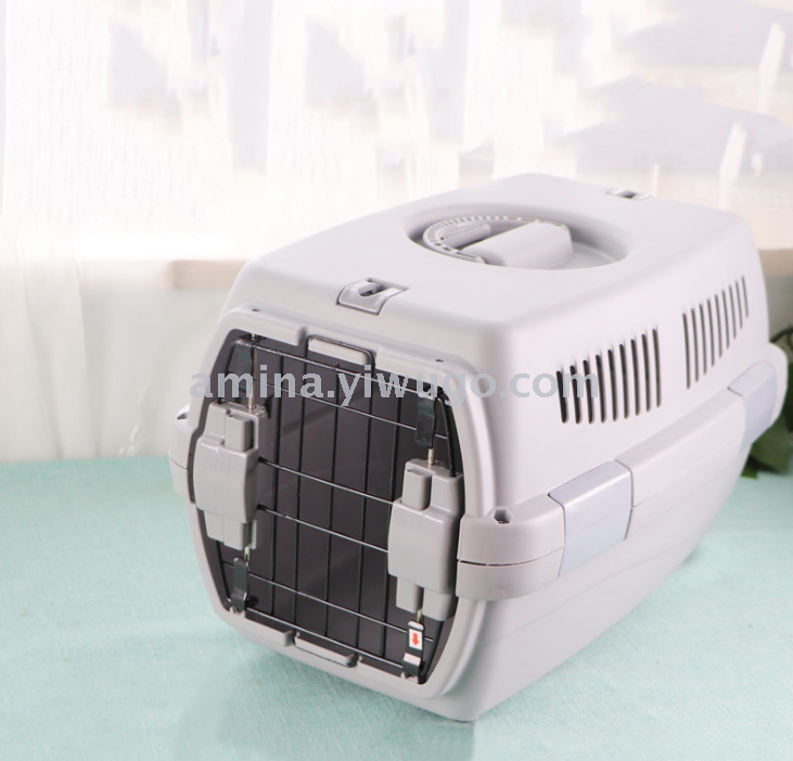 Pet air box dog and cat out of the box air consignment box suitcase transport cat cage portable out