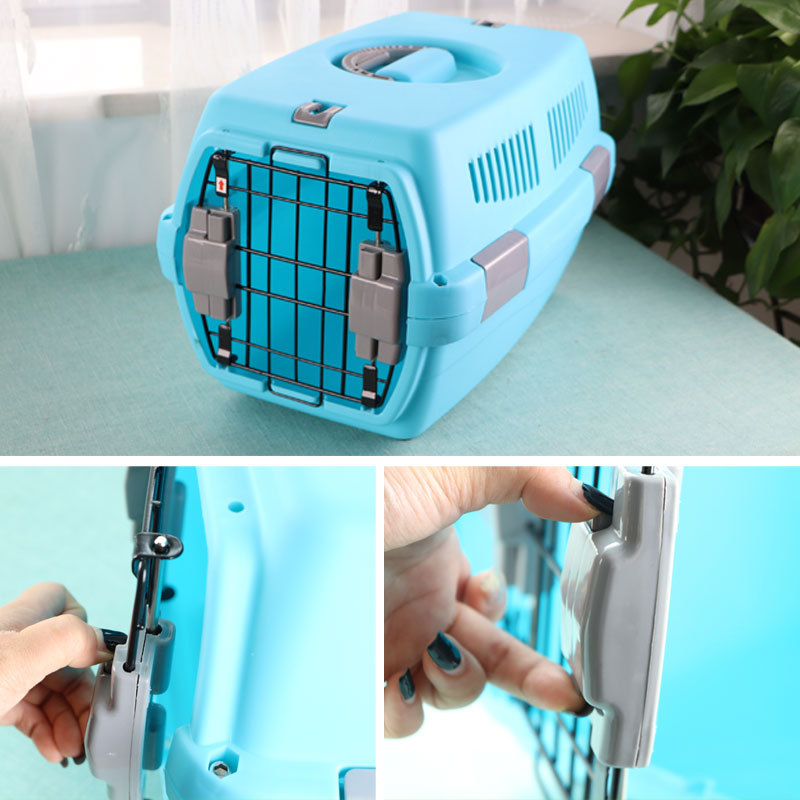 Pet Flight Case Cat and Dog Outdoor Breathable Luggage Cat and Dog Portable Transport Air Freight Box Large
