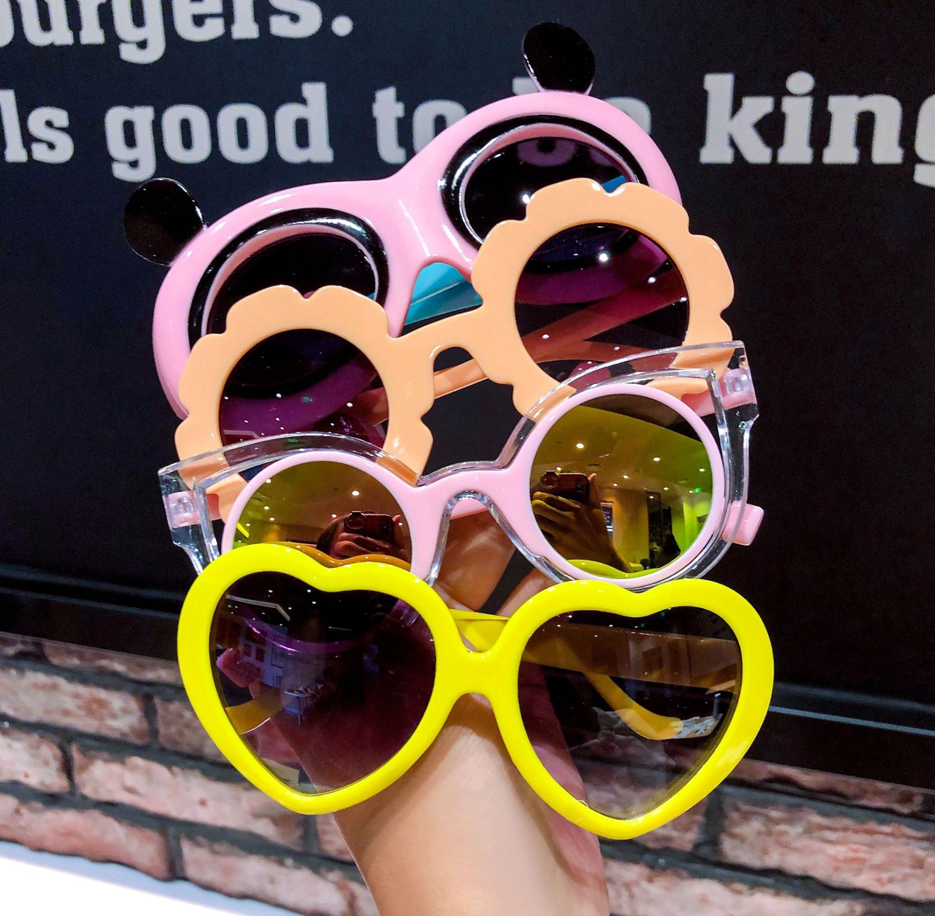 Kids Sunglasses Cute Sunglasses Sun Protection Polarized Glasses Baby Personality Boys and Girls Fashion Toy Glasses