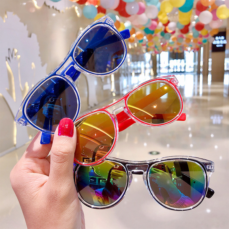 Kids Sunglasses Cute Sunglasses Sun Protection Polarized Glasses Baby Personality Boys and Girls Fashion Toy Glasses