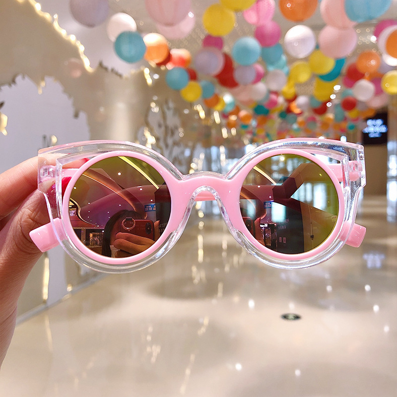 Kids Sunglasses Cute Sunglasses Sun Protection Polarized Glasses Baby Personality Boys and Girls Fashion Toy Glasses
