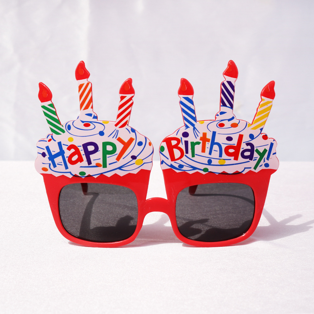 Factory Party Personality Birthday Glasses Birthday Ice Cream Candle Toy Glasses