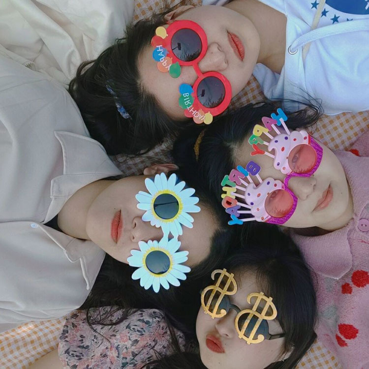 Happy Birthday Funny Glasses Gift TikTok Beauty Gold Funny Toy Selfie Prop Party Party Toy Glasses Happy Birthday Funny Glasses Gift TikTok Beauty Gold Funny Toy Selfie Prop Party Party Toy Glasses