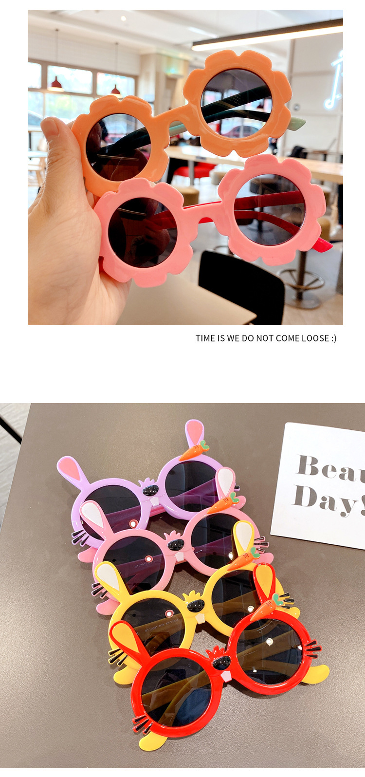Kids Sunglasses Glasses Trendy Fashion Baby Sunglasses Eyes Girls and Boys Cute Toy Glasses