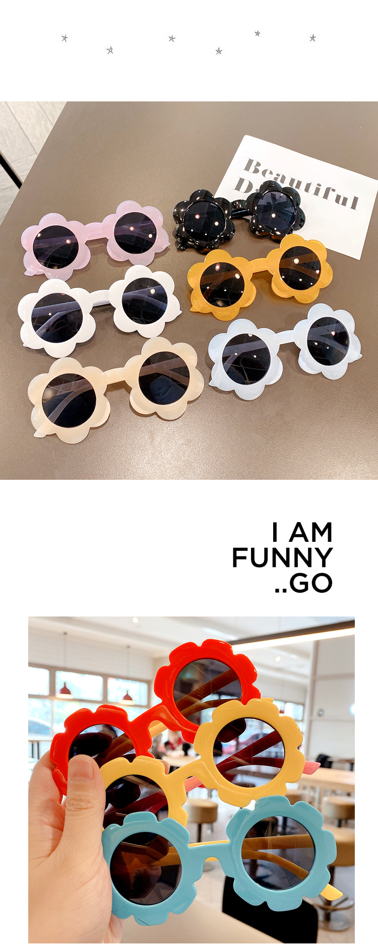 Kids Sunglasses Glasses Trendy Fashion Baby Sunglasses Eyes Girls and Boys Cute Toy Glasses