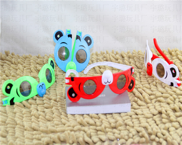 Children's Day Hot Sale Deformable Folding Glasses 5 Cute Cartoon Animal Glasses Kid's Toy Glasses