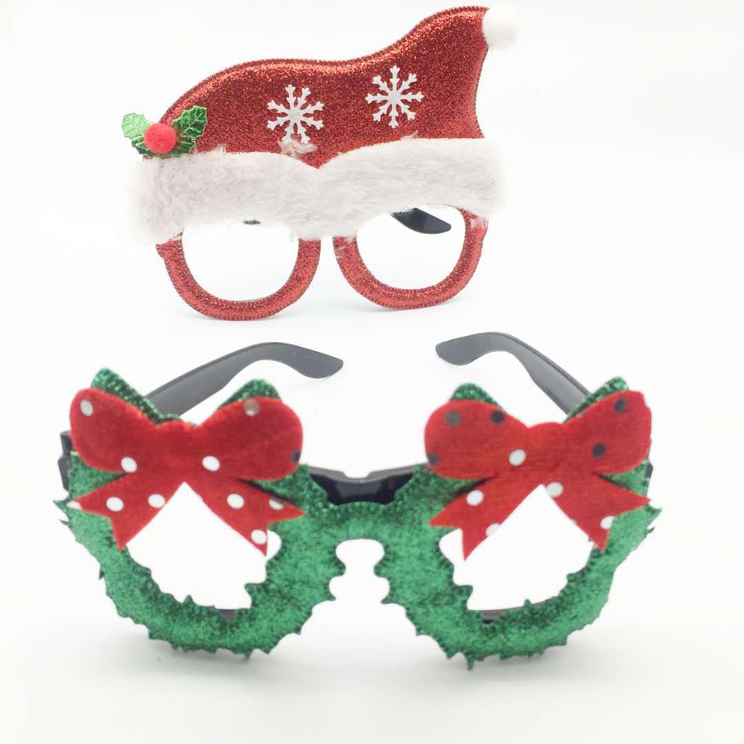 Christmas Decorations Adult and Children Universal Toy Santa Snowman Antlers Christmas Toy Glasses