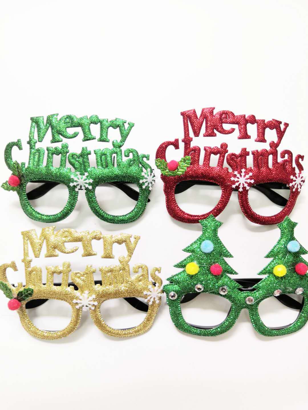 Christmas Decorations Adult and Children Universal Toy Santa Snowman Antlers Christmas Toy Glasses