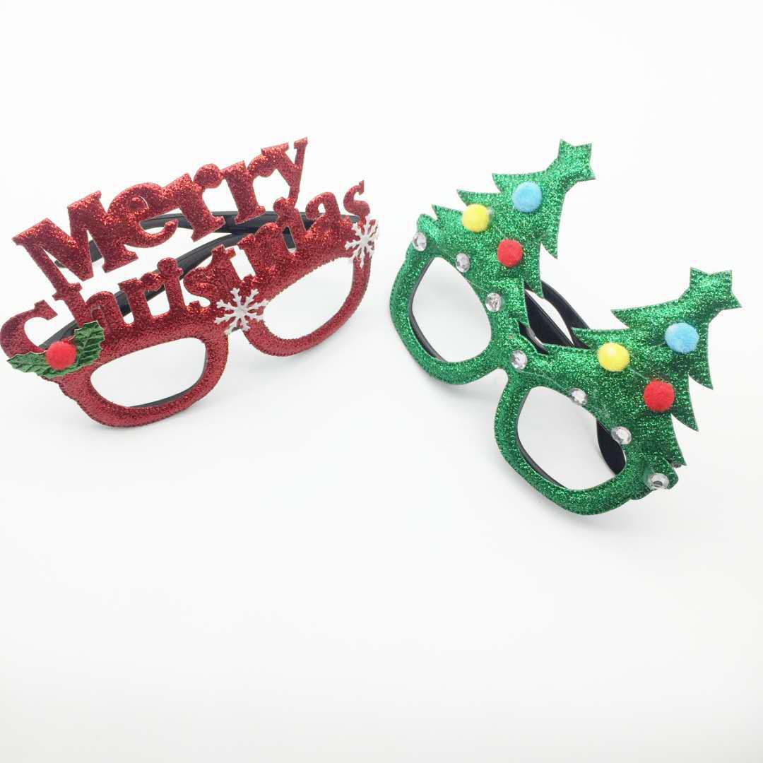 Christmas Decorations Adult and Children Universal Toy Santa Snowman Antlers Christmas Toy Glasses