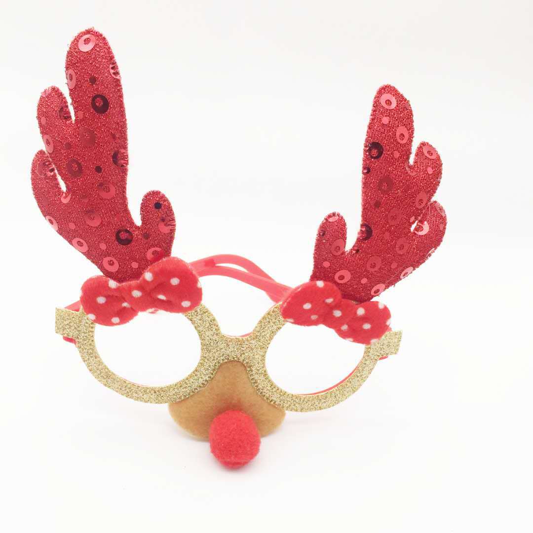 Christmas Decorations Adult and Children Universal Toy Santa Snowman Antlers Christmas Toy Glasses