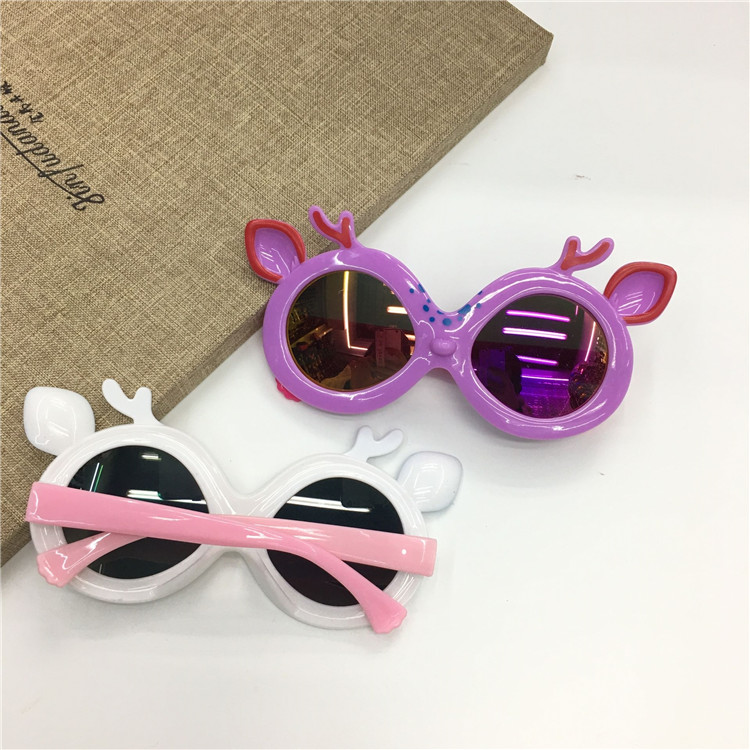 Children's sunglasses new anti-uv sunglasses for children fashionable men and women glasses baby cute toy glasses frame