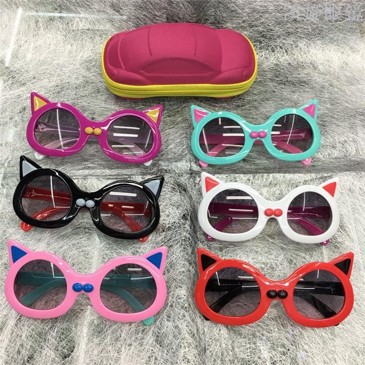 Children&#039;s sunglasses new anti-uv sunglasses for children fashionable men and women glasses baby cute toy glasses frame