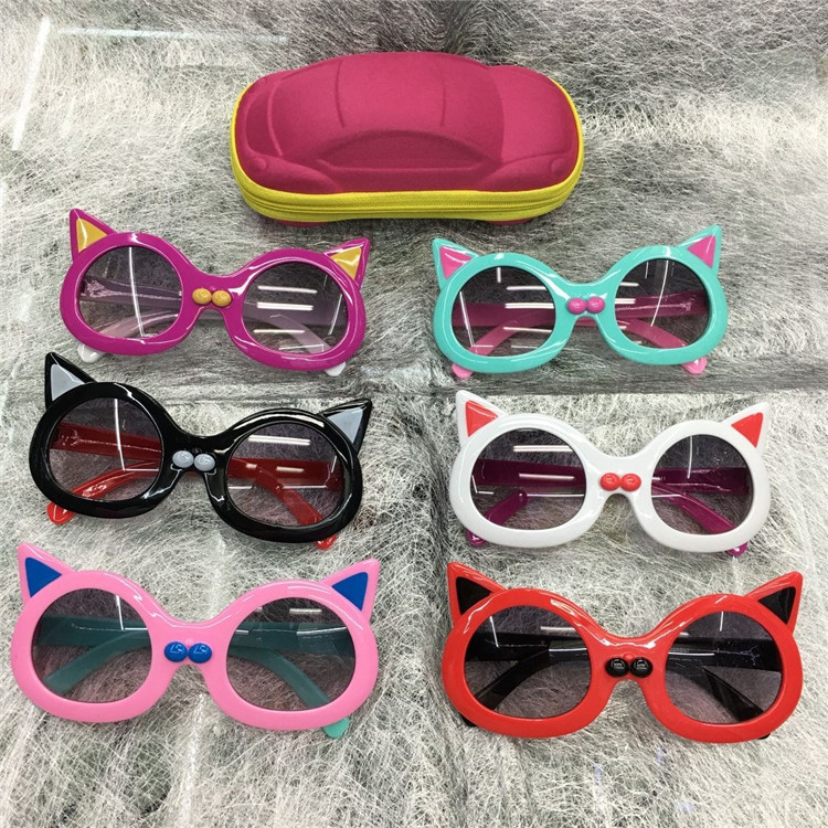 Children's sunglasses new anti-uv sunglasses for children fashionable men and women glasses baby cute toy glasses frame