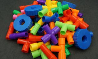 Plastic building block toys guns spell insert building blocks children&#039;s jigsaw puzzles