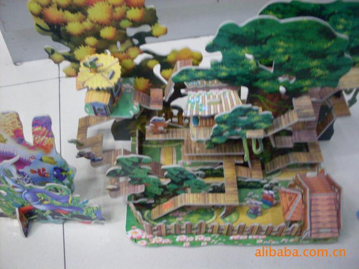 Big 8 bubble template solid puzzle, 3D jigsaw XY615 snow pattern