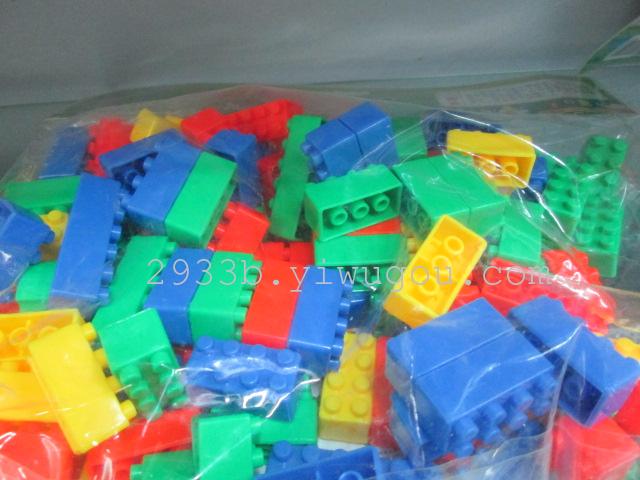 Plastic building block toys fun spell insert building blocks children's jigsaw puzzles
