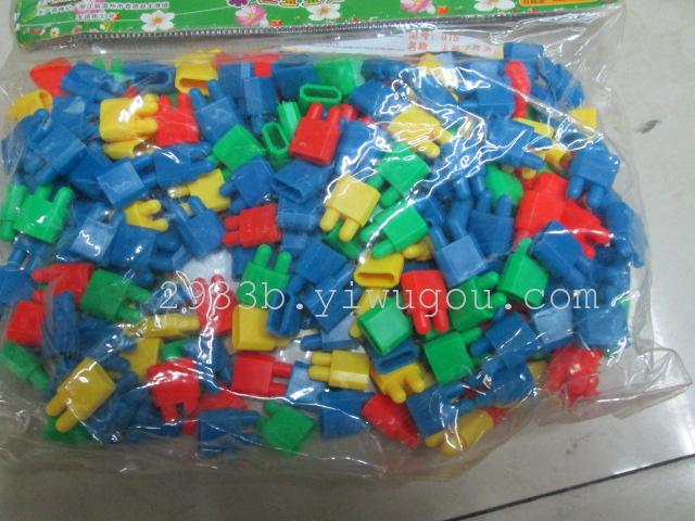 Plastic building block toys spell round tube insert building blocks children's jigsaw puzzles