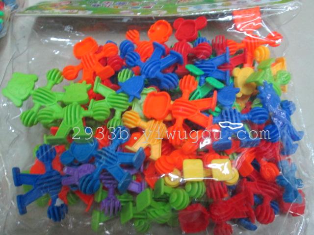 Plastic building block toys geometric ring spelled insert building blocks children's jigsaw puzzles Plastic building block toys geometric ring spelled insert building blocks children's jigsaw puzzles