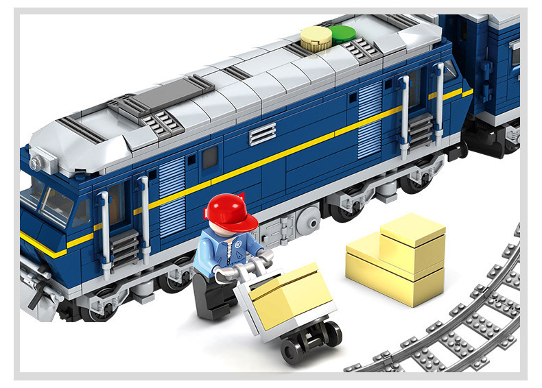 Kazi 98219-20 Electric Rail Train Dongfeng Diesel Diesel Locomotive Children Assembling Building Blocks Train Toy Kazi 98219-20 Electric Rail Train Dongfeng Diesel Diesel Locomotive Children Assembling Building Blocks Train Toy