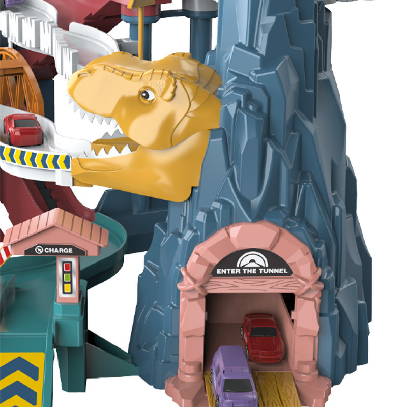 Train Toy Dinosaur Panshan Rail Car Small Train Entrance Adventure Car Parking Lot Children&#039;s Toy Boy 3 Years Old 4 Baby