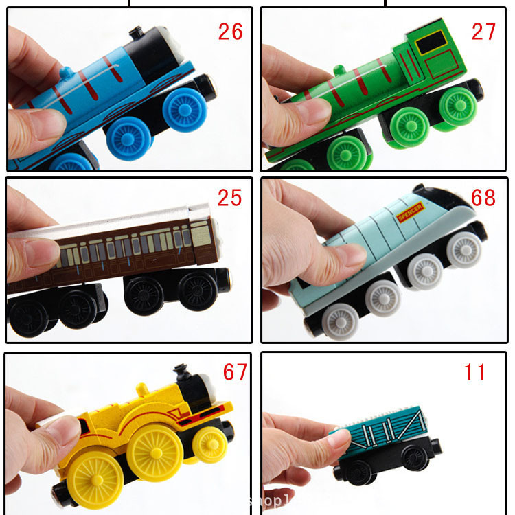 58 New magnetic mini train Cake Decorated Thomas the Little train Toy Track Mini train