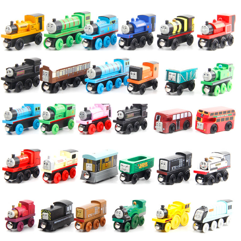 58 New magnetic mini train Cake Decorated Thomas the Little train Toy Track Mini train