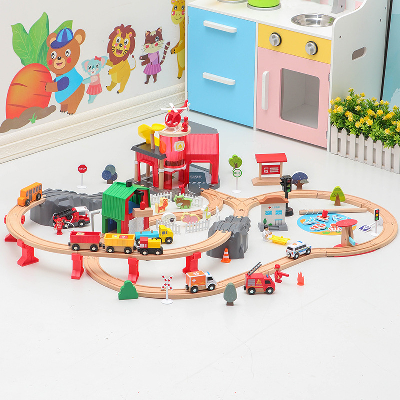 Train Toy  Series Children&#039;s Multifunctional Puzzle Building Blocks Compatible with Thomas Game Pack Track