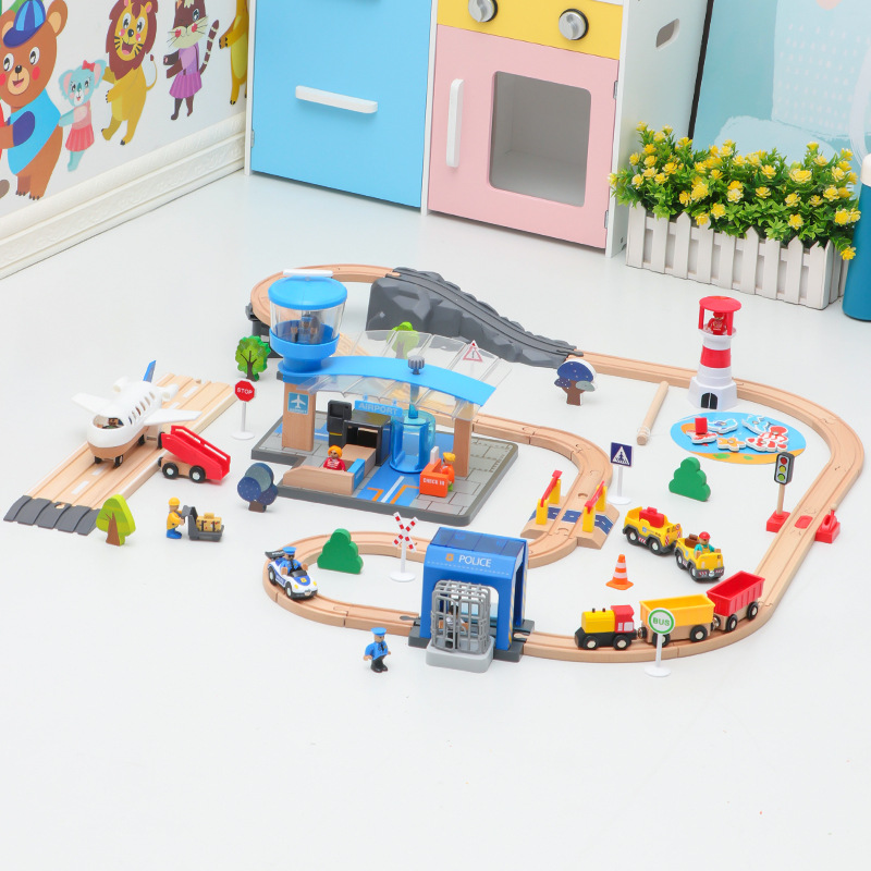 Train Toy  Series Children&#039;s Multifunctional Puzzle Building Blocks Compatible with Thomas Game Pack Track