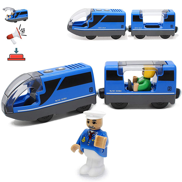 Zhilemiao Magnetic Electric Remote Control Train Compatible with Thomas Wooden Track Train Power Car Head Toy Zhilemiao Magnetic Electric Remote Control Train Compatible with Thomas Wooden Track Train Power Car Head Toy