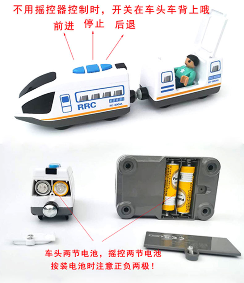 Zhilemiao Magnetic Electric Remote Control Train Compatible with Thomas Wooden Track Train Power Car Head Toy Zhilemiao Magnetic Electric Remote Control Train Compatible with Thomas Wooden Track Train Power Car Head Toy