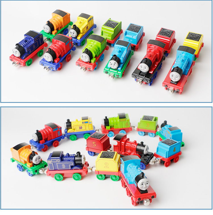 Children's Toy Car Thomas Alloy Warrior Magnetic Train Night Market Stall Train Toy