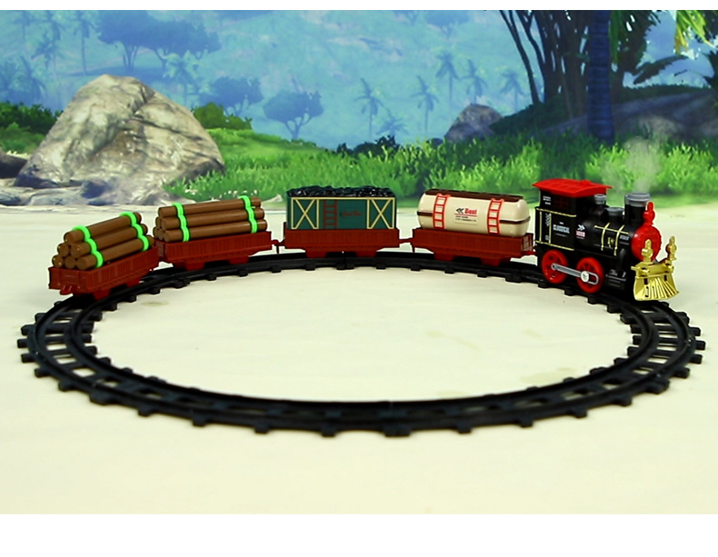 Simulation Classical Smoke Train Children Electric Rail Car Train Toy Simulation Classical Smoke Train Children Electric Rail Car Train Toy