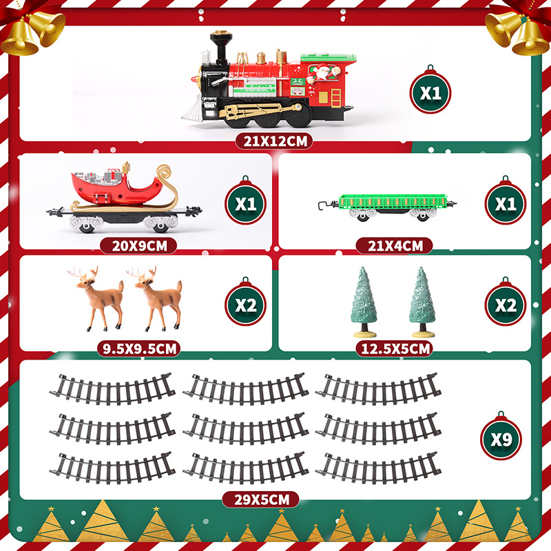 Cross-Border Amazon Supply Christmas Toys Electric Track Train Train Toy Cross-Border Amazon Supply Christmas Toys Electric Track Train Train Toy