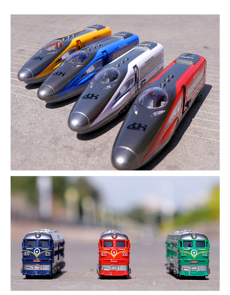Linghui Simulation Inertia Green Leather Train with Sound and Light Children Boys' Train Toy Linghui Simulation Inertia Green Leather Train with Sound and Light Children Boys' Train Toy