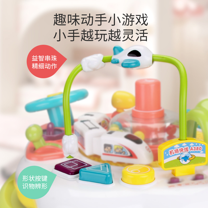 function play table track train 13 Children' s sound and light early education learning table educational toy table