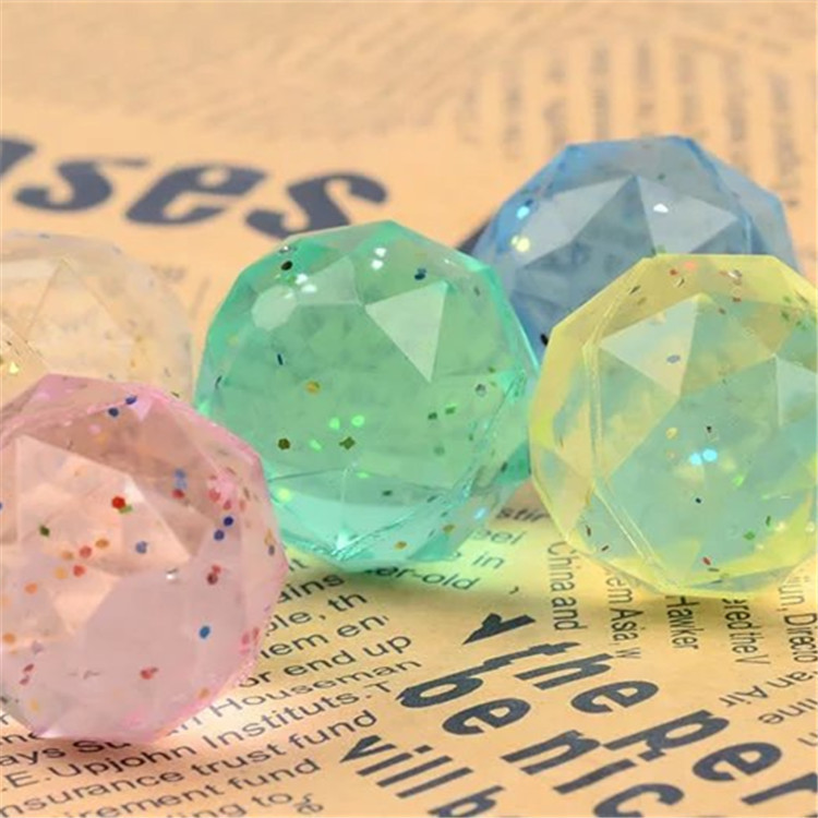 No. 32 Rubber Bouncy Ball Transparent Diamond Rhombus Bouncing Ball One Yuan Gashapon Machine Special-Purpose Ball Will Be Floating Ball No. 32 Rubber Bouncy Ball Transparent Diamond Rhombus Bouncing Ball One Yuan Gashapon Machine Special-Purpose Ball Will Be Floating Ball